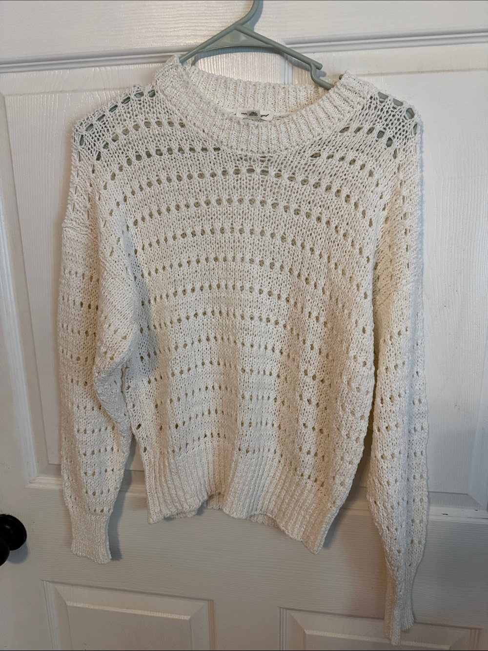 Unsubscribed White Crewneck Sweater Sz S.  Box55